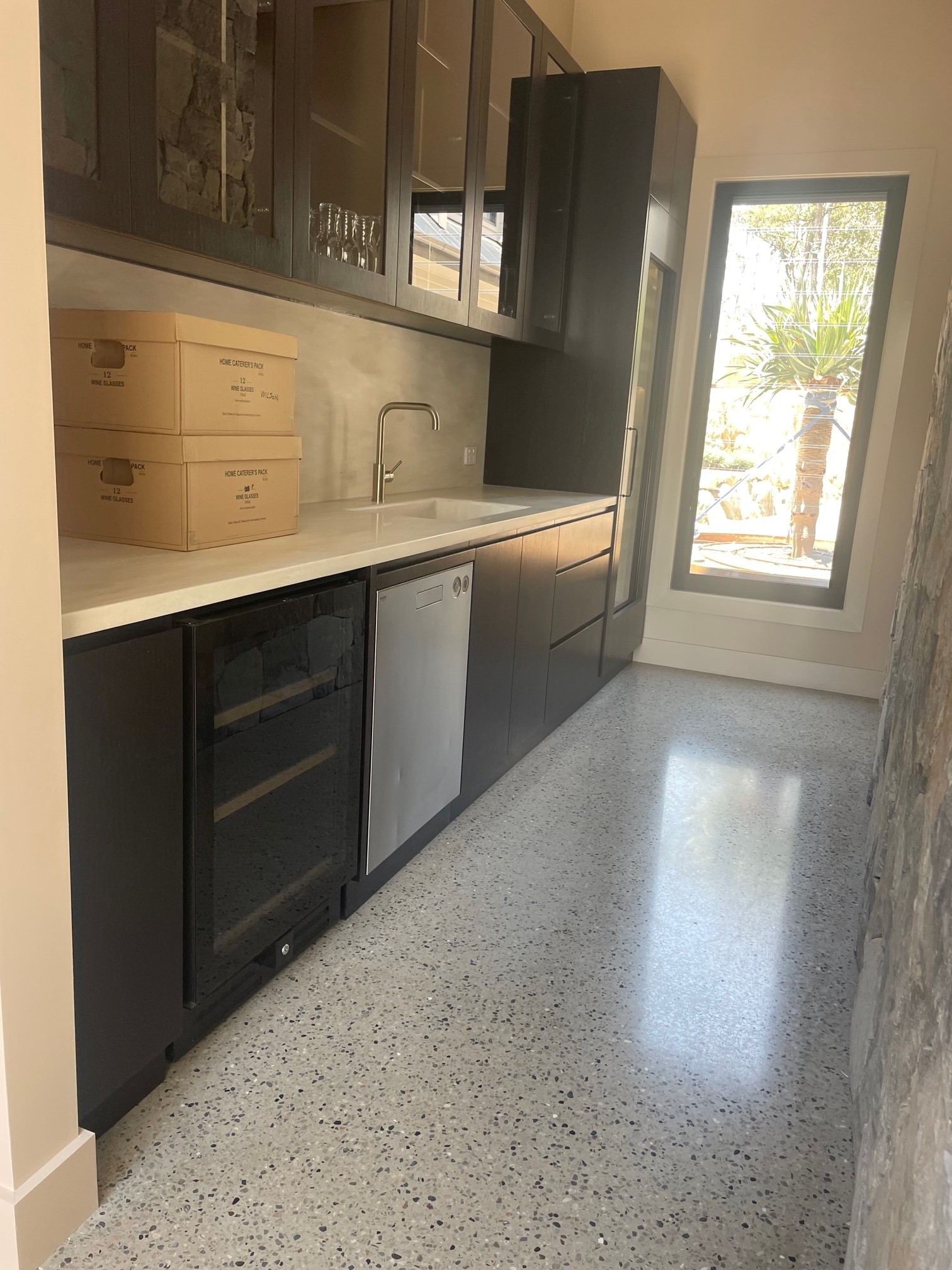 full exposure polished concrete floor