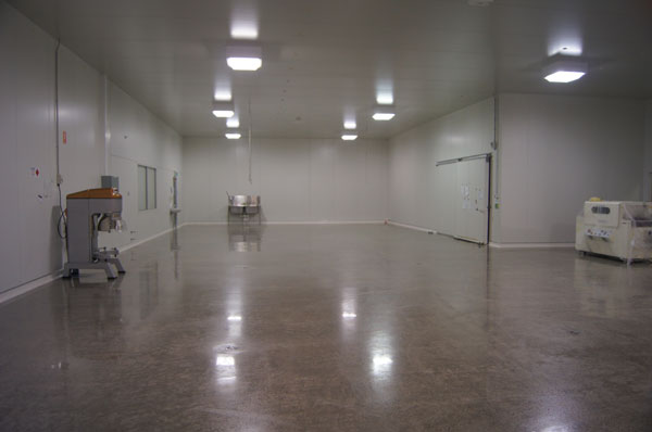 industrial kitchen floor