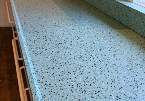 Green Terrazzo Kitchen